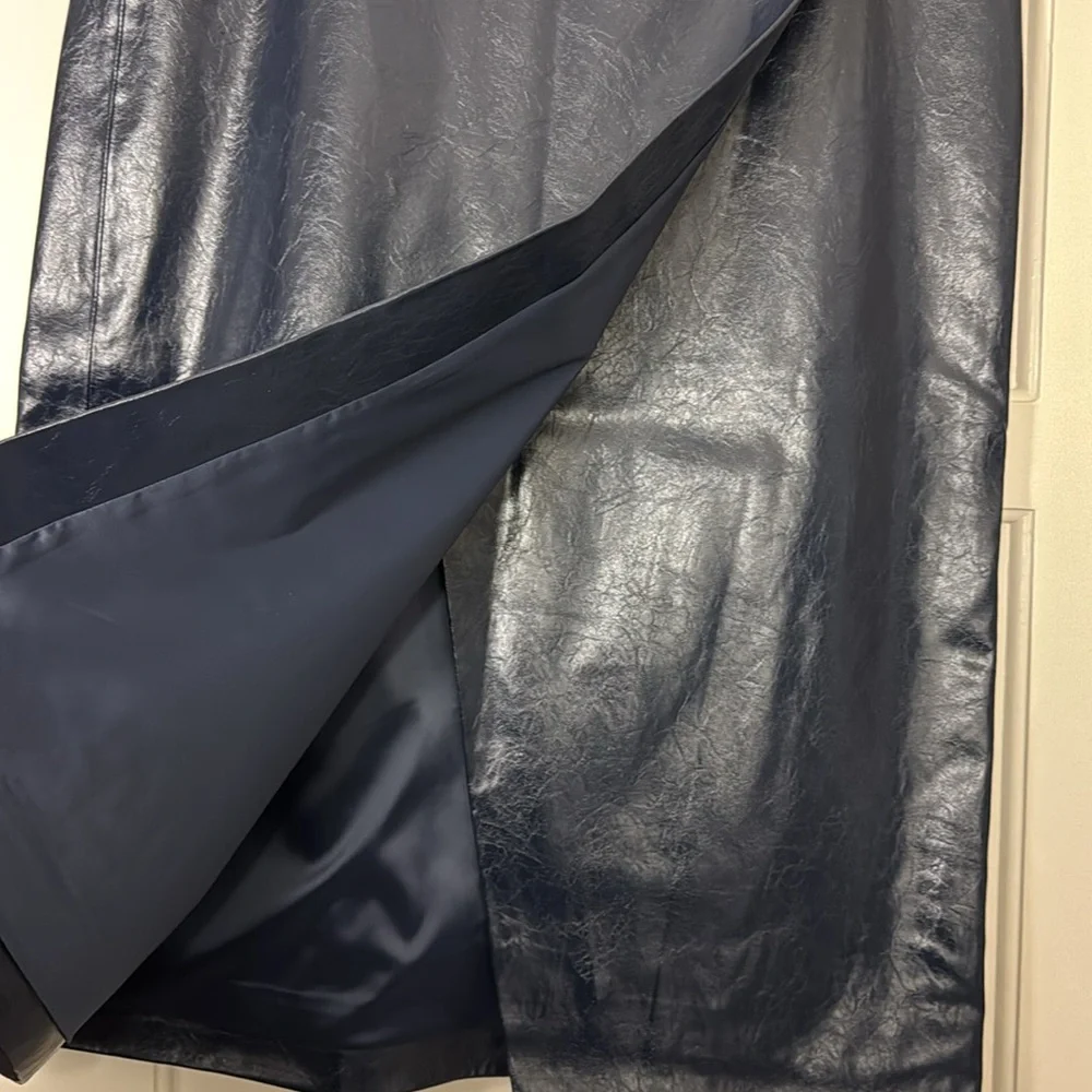 J.Crew Collection wrap skirt in faux patent leather CF935